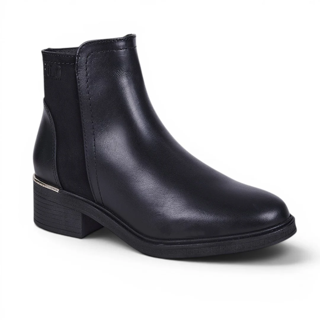 BOTÍN POLO CON TACÓN NEGRO 41039