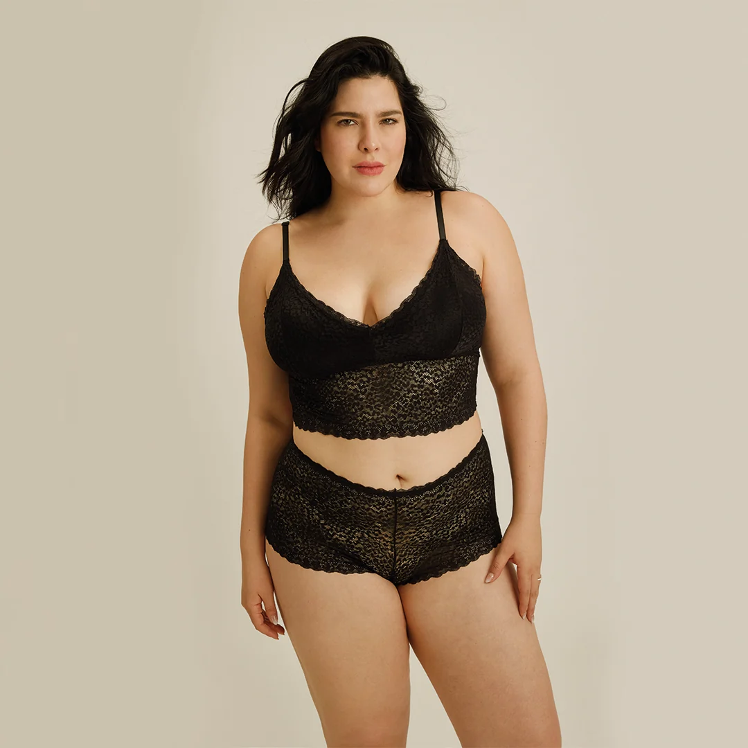 BRALETTE NEGRO DE ENCAJE 82096 - Image 2