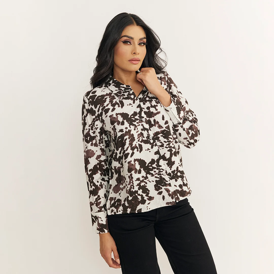 CAMISA ANIMAL PRINT CON BOTONES MULTICOLOR 93763 - Image 2