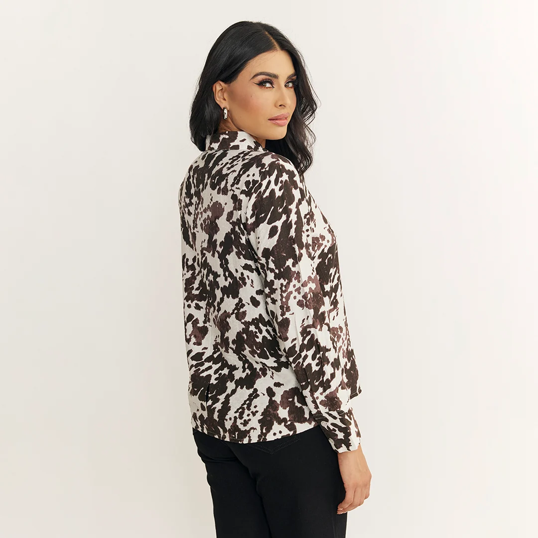 CAMISA ANIMAL PRINT CON BOTONES MULTICOLOR 93763 - Image 3
