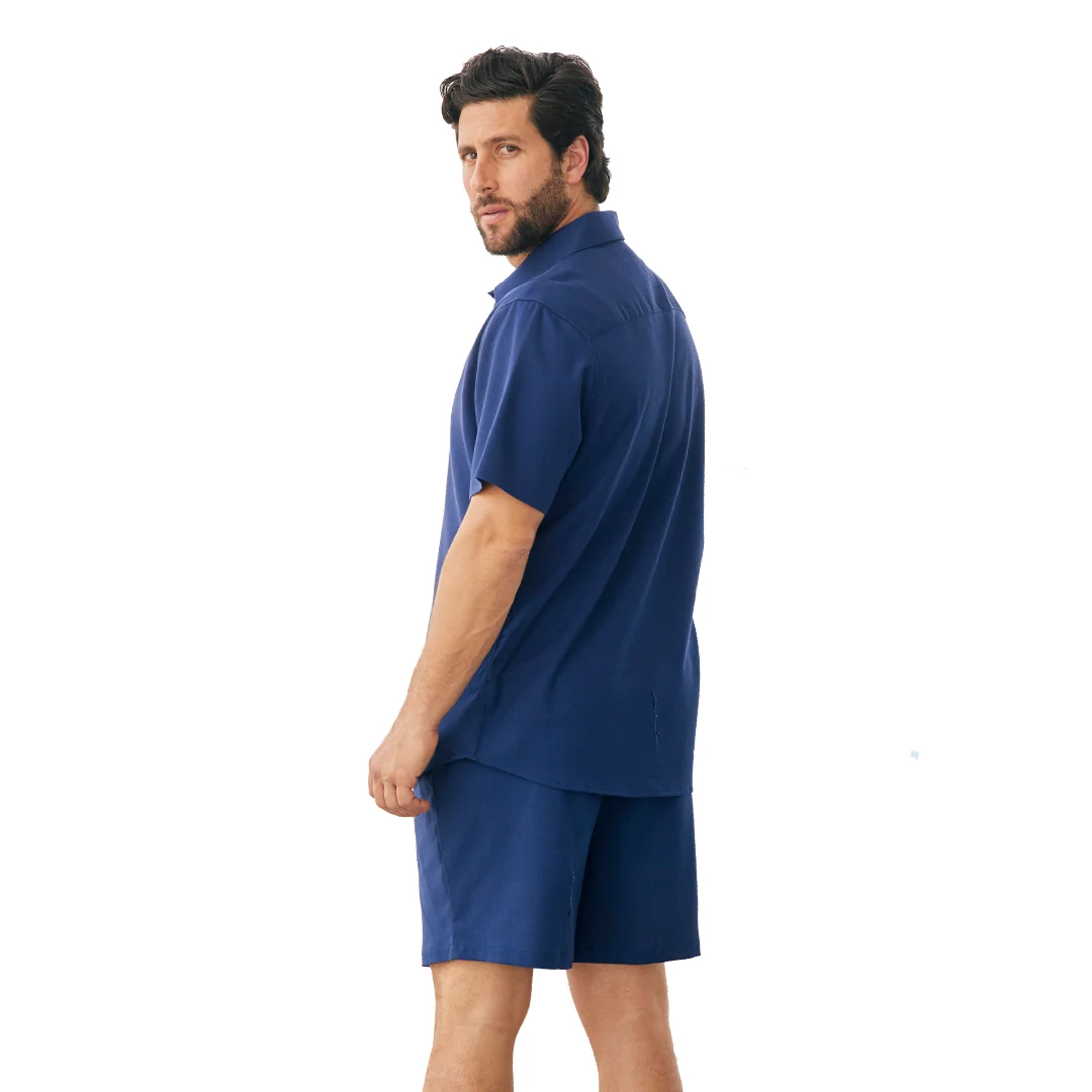 CAMISA AZUL MARINO MANGA CORTA 93690 - Image 3