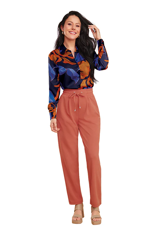 CAMISA CON ESTAMPADO SATIN 91244