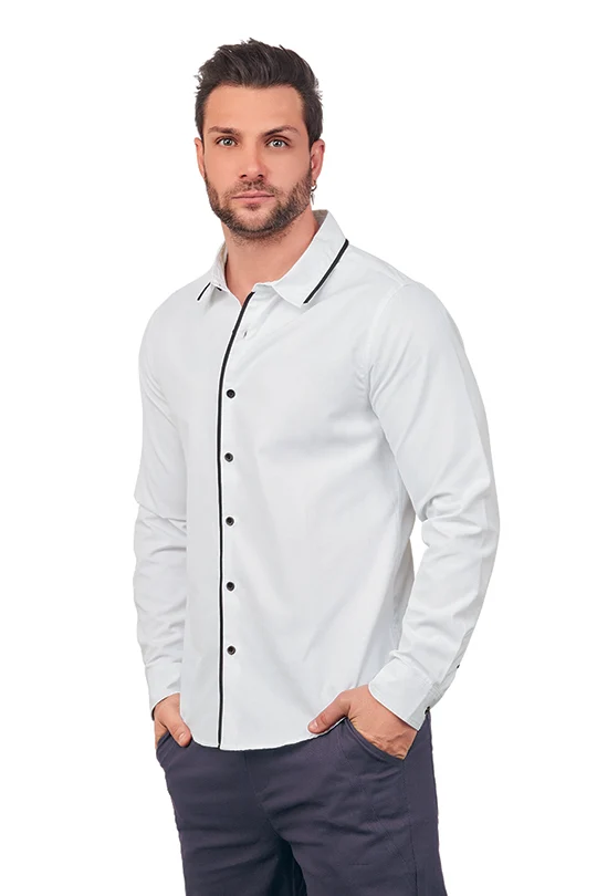 CAMISA DE MANGA LARGA BLANCO 90389