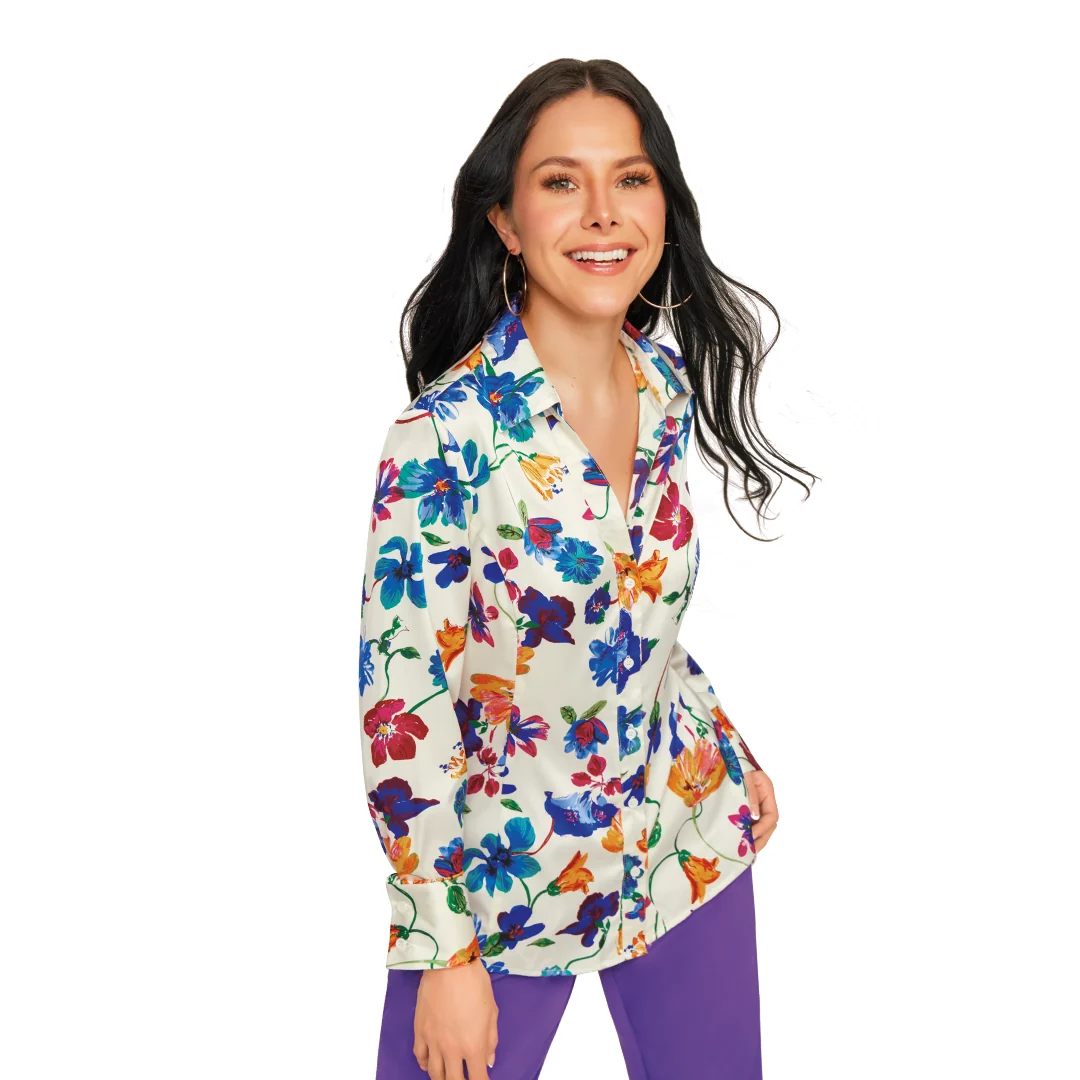 CAMISA MULTICOLOR SATÍN 91575