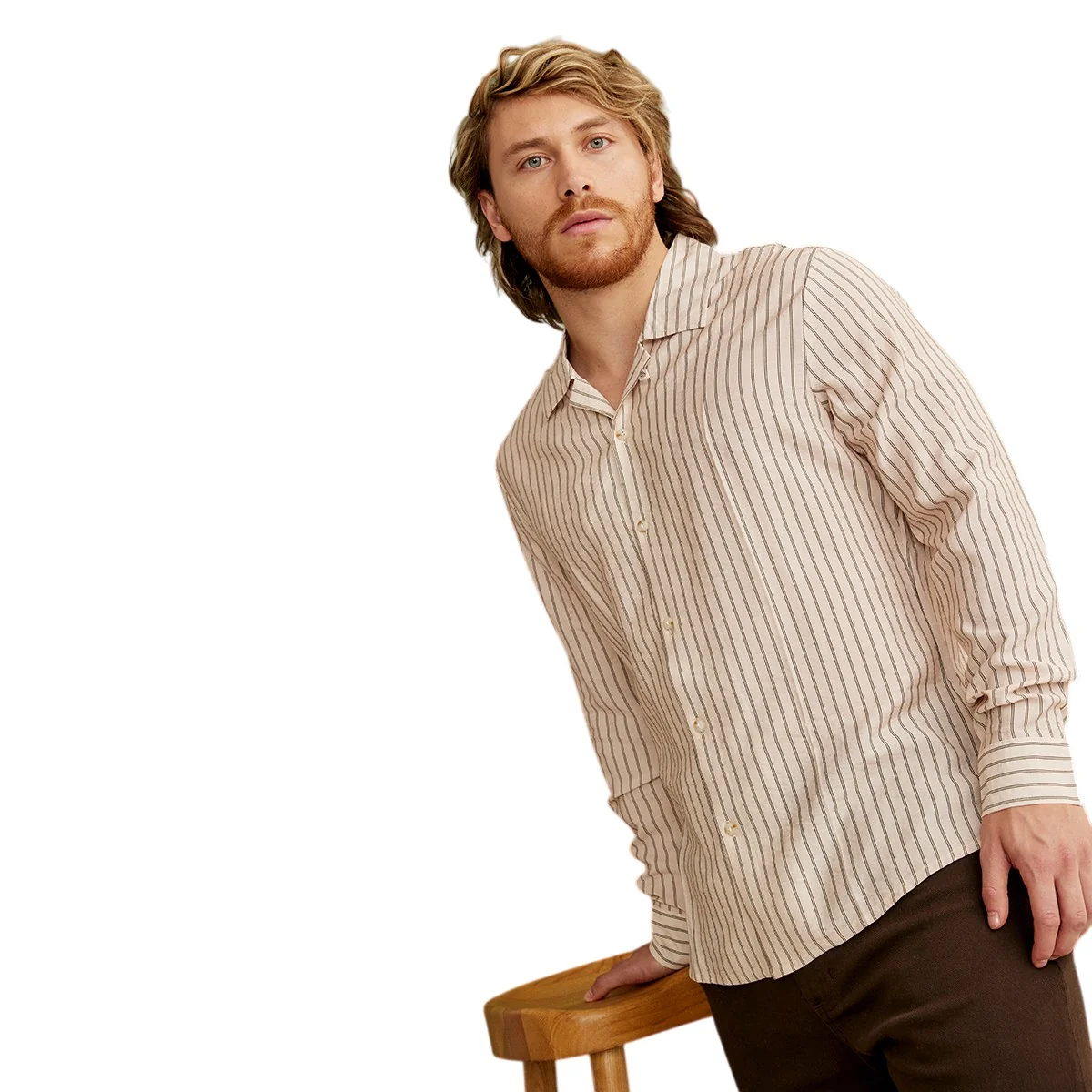 CAMISA DE RAYAS MANGA LARGA 92678