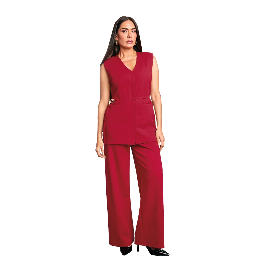 CHALECO ROJO LARGO 94343