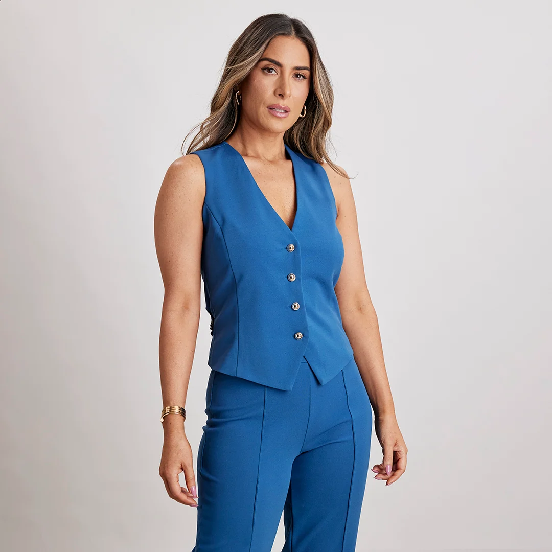 CHALECO AZUL CON STRETCH 94346 - Image 3