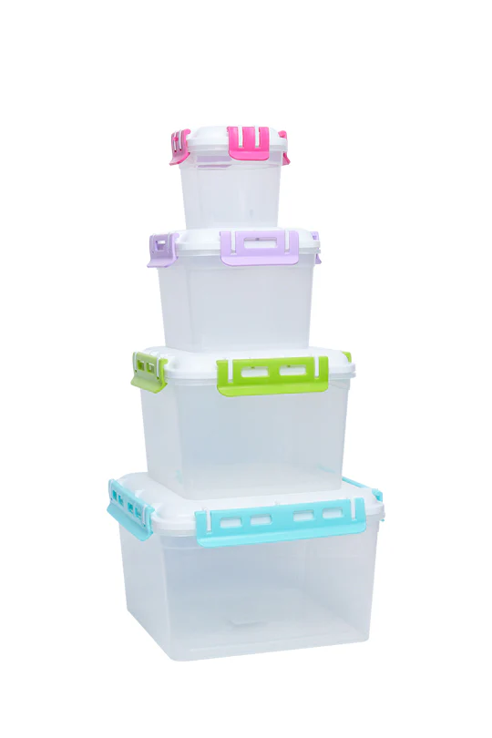 Contenedores de plástico multicolor 81422