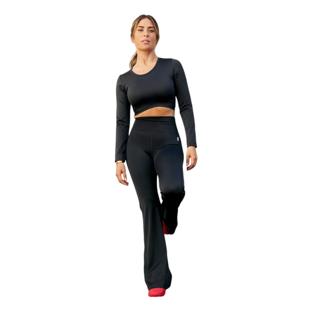 CROP TOP SUPERSPORT MANGA LARGA NEGRO 32861
