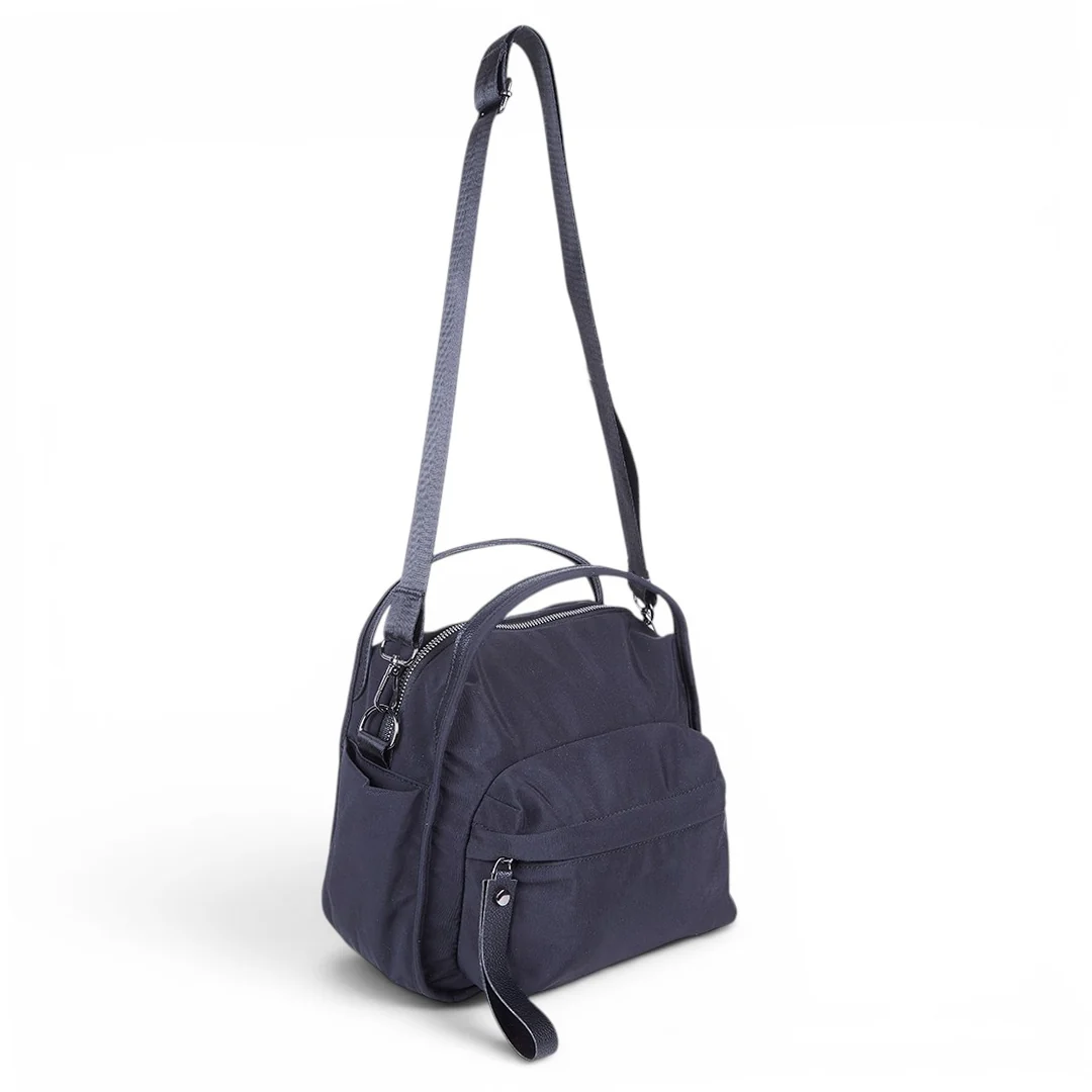 CROSSBODY TEXTIL MULTIBOLSILLOS NEGRO 83791