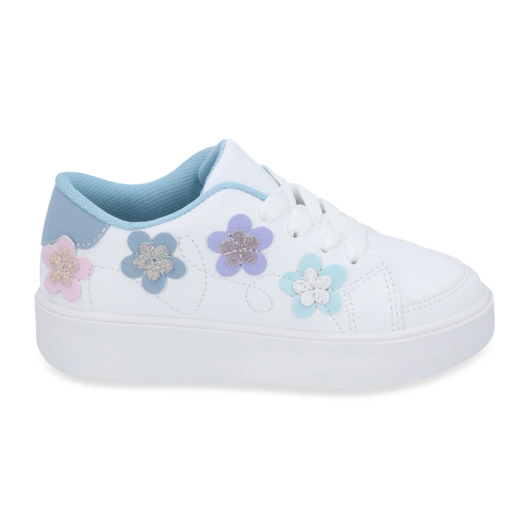 DÚO 033 TENIS CASUAL BLANCO Y ROSA CON ADORNO - Image 4
