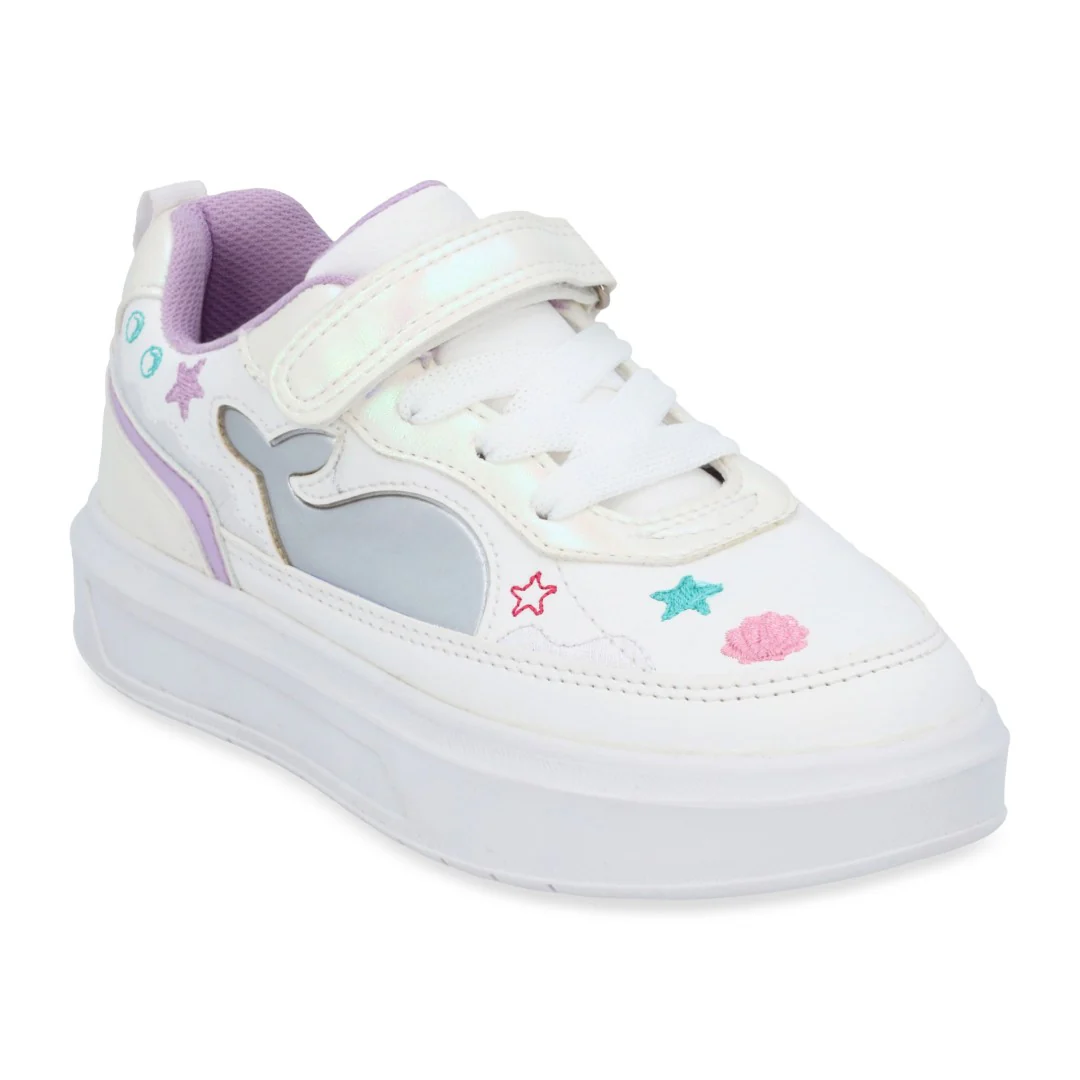 DÚO 035 TENIS CASUAL ROSA Y BLANCO CON ADORNO - Image 3