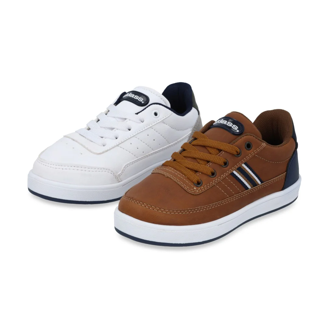 DÚO 037 TENIS CASUAL BLANCO Y MIEL CON ADORNO - Image 7