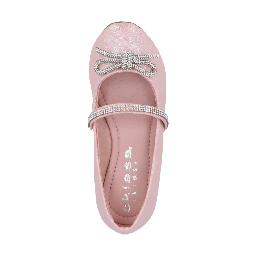 DÚO 044 BALERINA CASUAL ROSA Y HUESO CON ADORNO - Image 10
