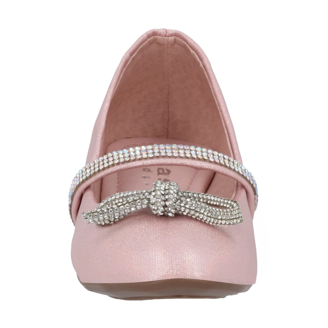 DÚO 044 BALERINA CASUAL ROSA Y HUESO CON ADORNO - Image 6