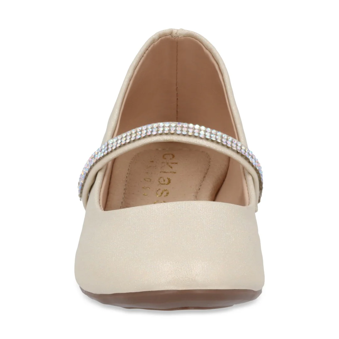DÚO 044 BALERINA CASUAL ROSA Y HUESO CON ADORNO - Image 7