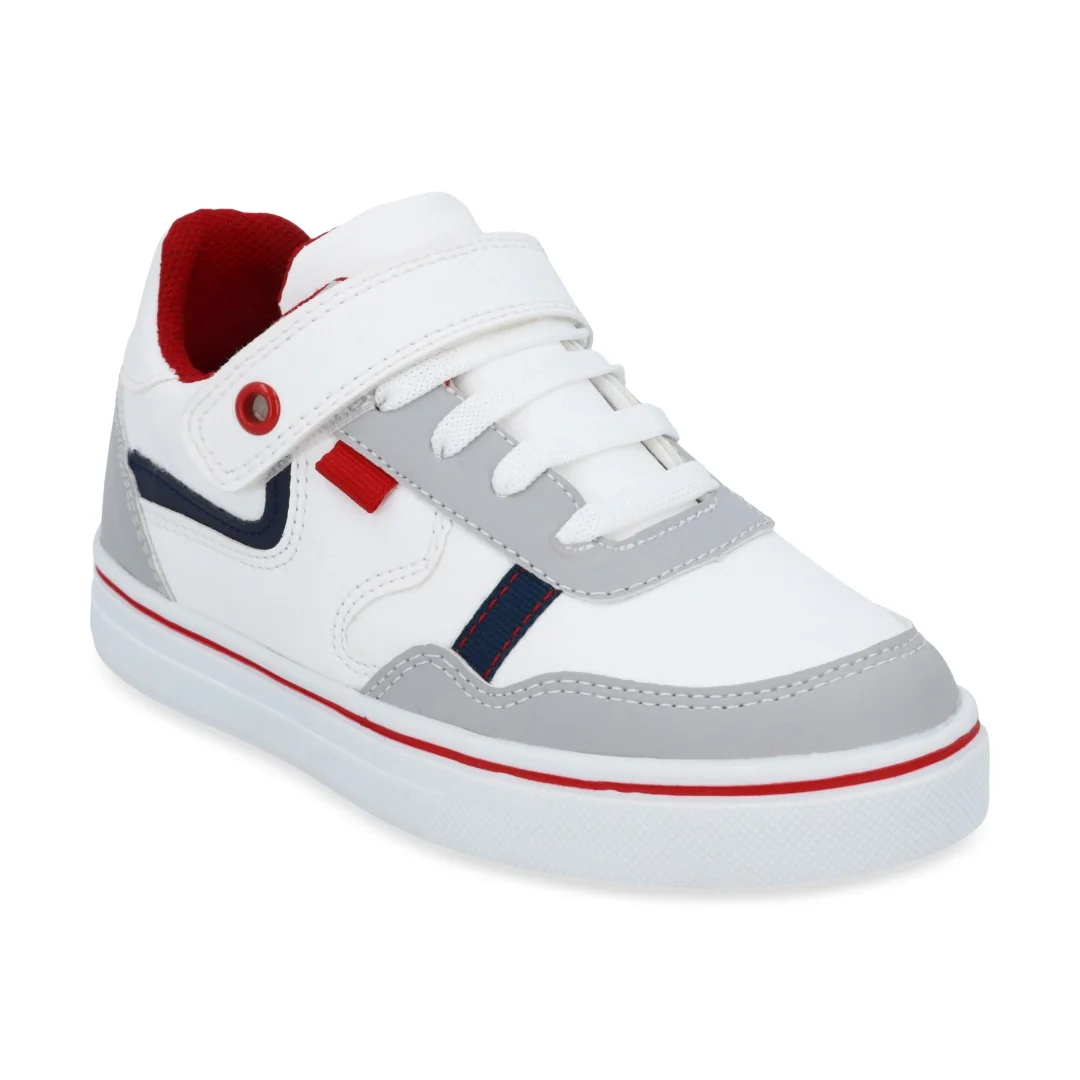 DÚO 046 TENIS CASUAL BLANCO Y MARINO CON ADORNO - Image 2
