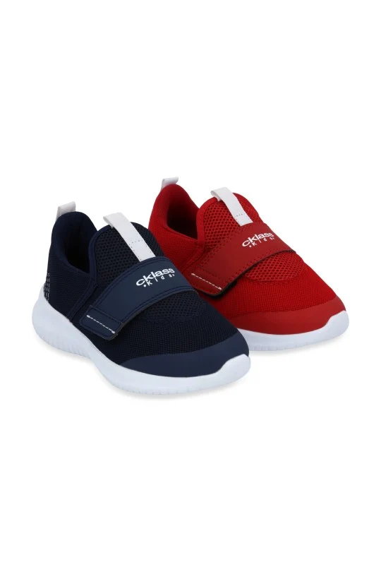 DÚO 054 TENIS DEPORTIVO ROJO Y MARINO CON ADORNO