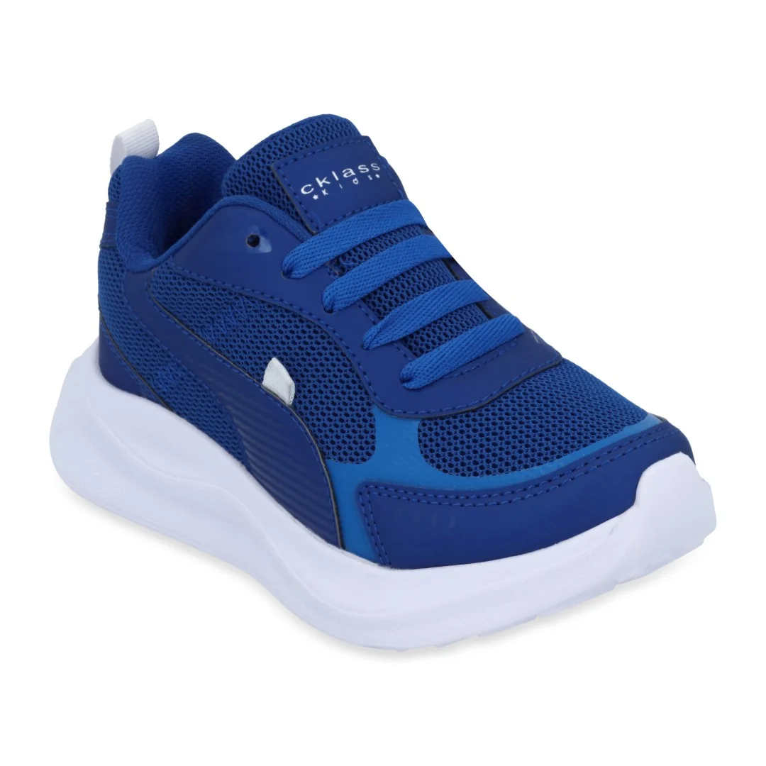 DÚO 055 TENIS DEPORTIVO AZUL Y NEGRO CON ADORNO