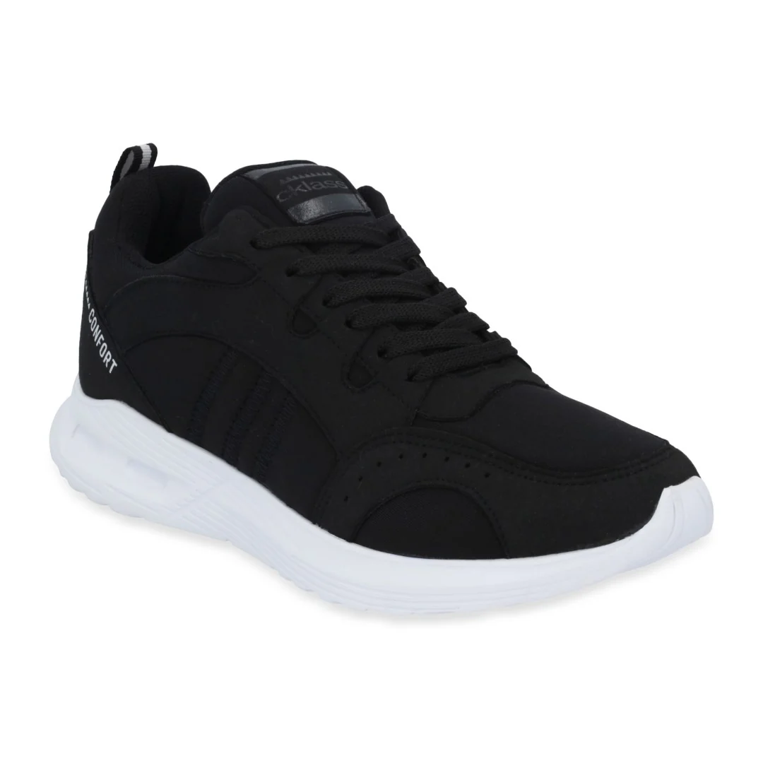 DÚO 059 DE TENIS DE PISO NEGRO Y MARINO CON CINTAS - Image 3