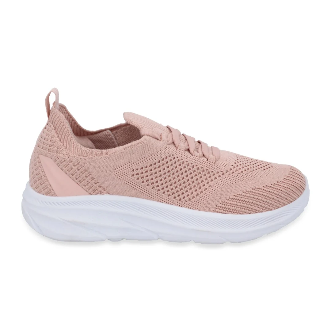 DÚO 060 DE TENIS DE PISO ROSA Y NEGRO CON CINTAS - Image 3