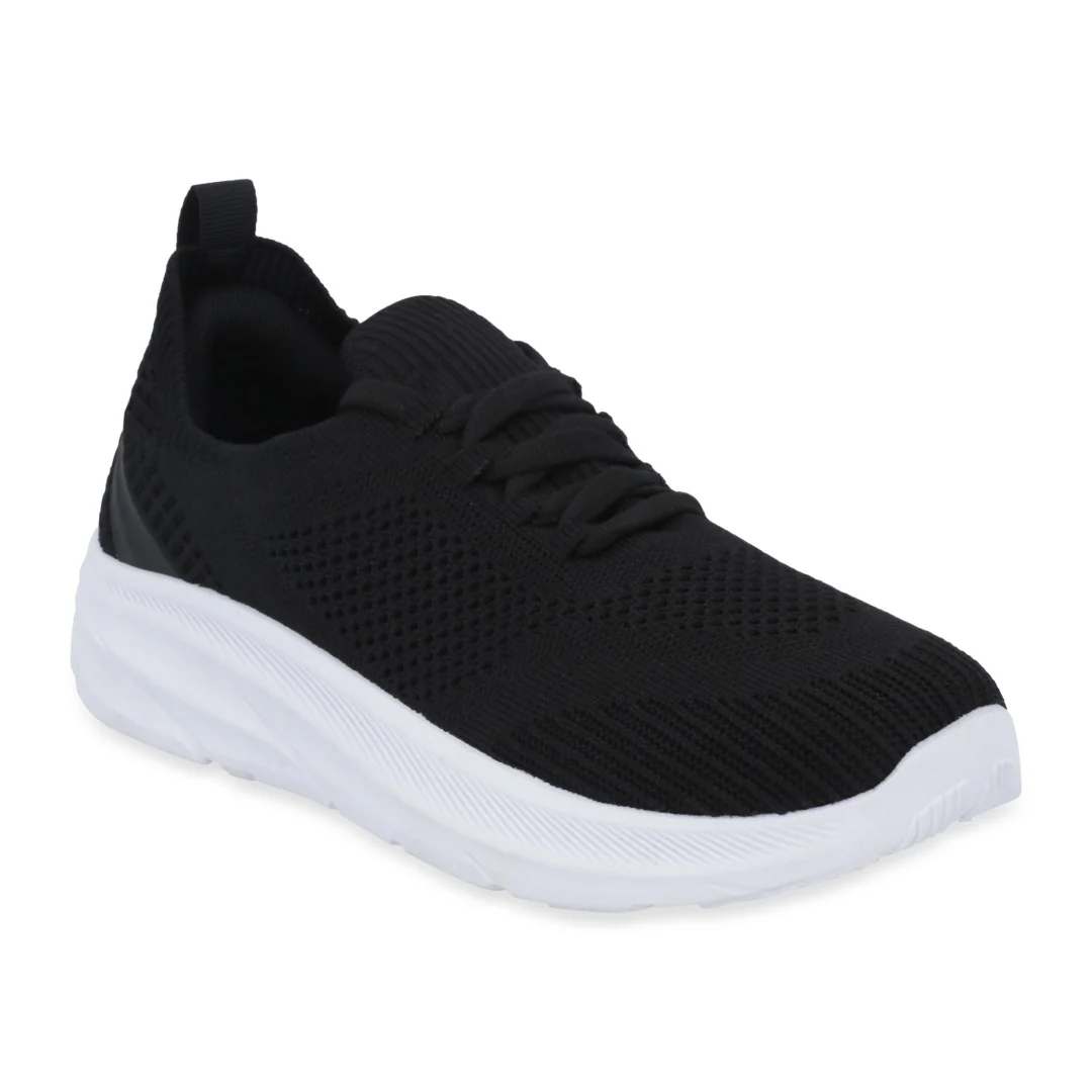 DÚO 060 DE TENIS DE PISO ROSA Y NEGRO CON CINTAS - Image 5