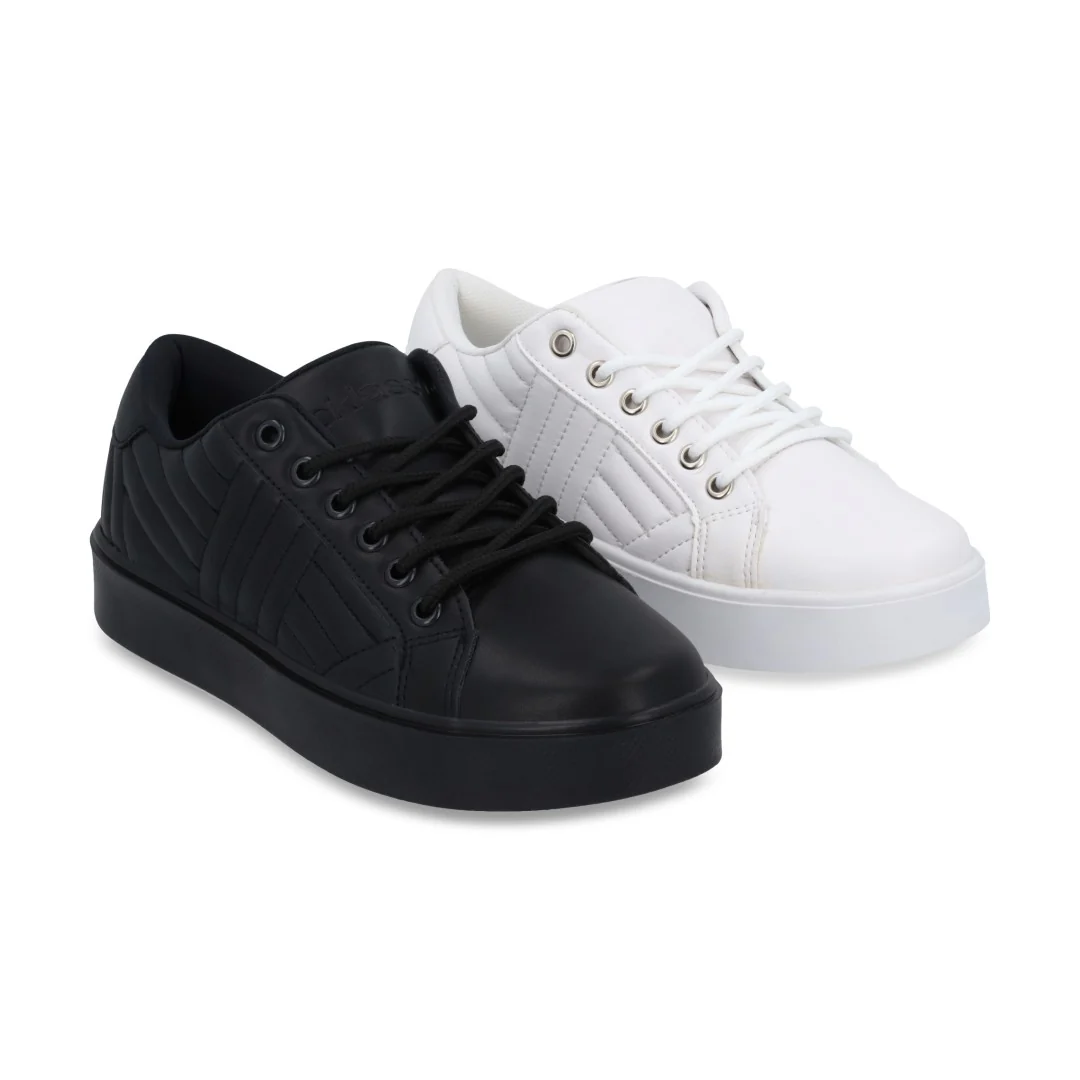 TENIS BLANCO Y NEGRO DUO 103