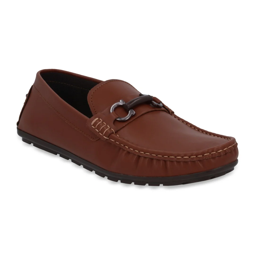 DÚO 145 MOCASÍN DE PISO MIEL Y NEGRO