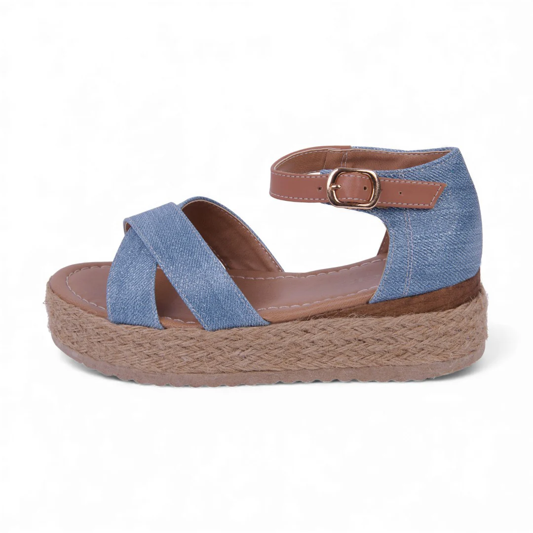 DÚO 158 SANDALIAS DE PISO AZUL Y ROSA CON PULSERA 72434 - Image 3