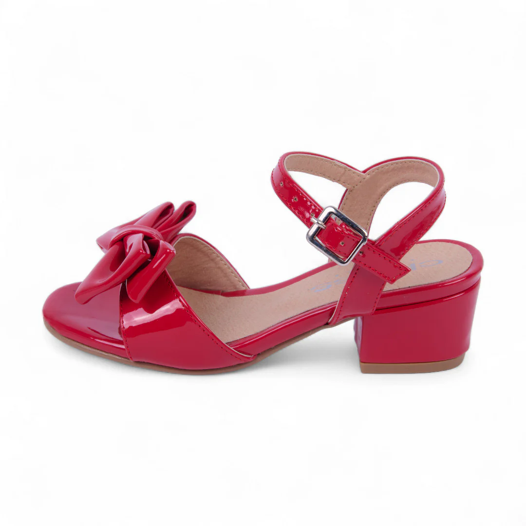 DÚO 179 ZAPATILLAS DE VESTIR ROJO Y ROSA CON MOÑO 14228 - Image 3