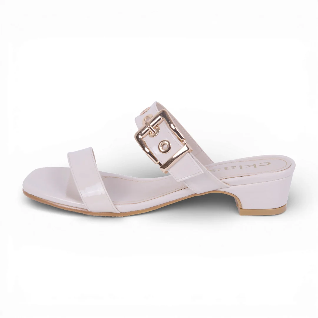DÚO 181 SANDALIAS CON TACON HUESO Y BEIGE - Image 5