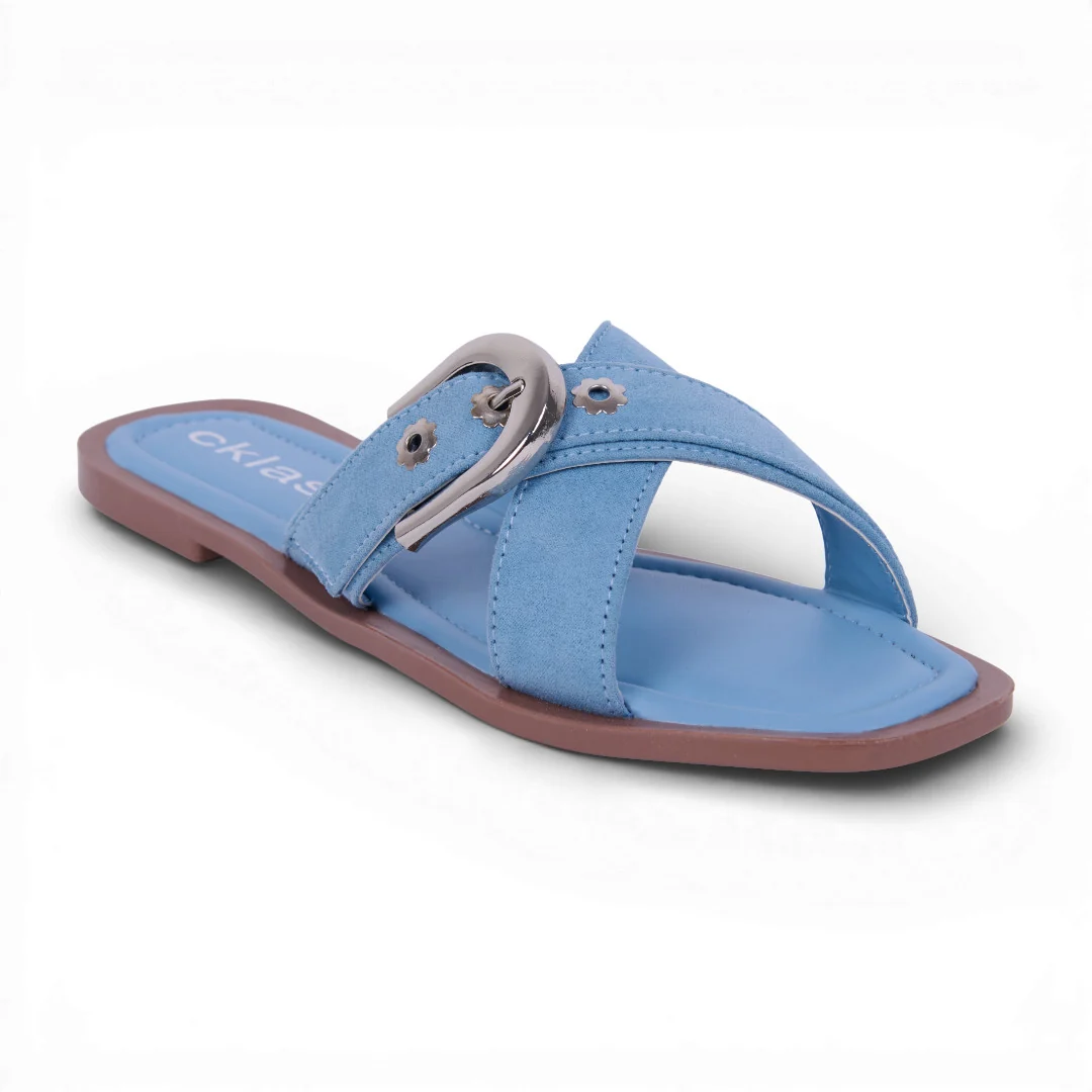 DÚO 187 SANDALIAS CON HEBILLA AZUL Y ROSA - Image 10
