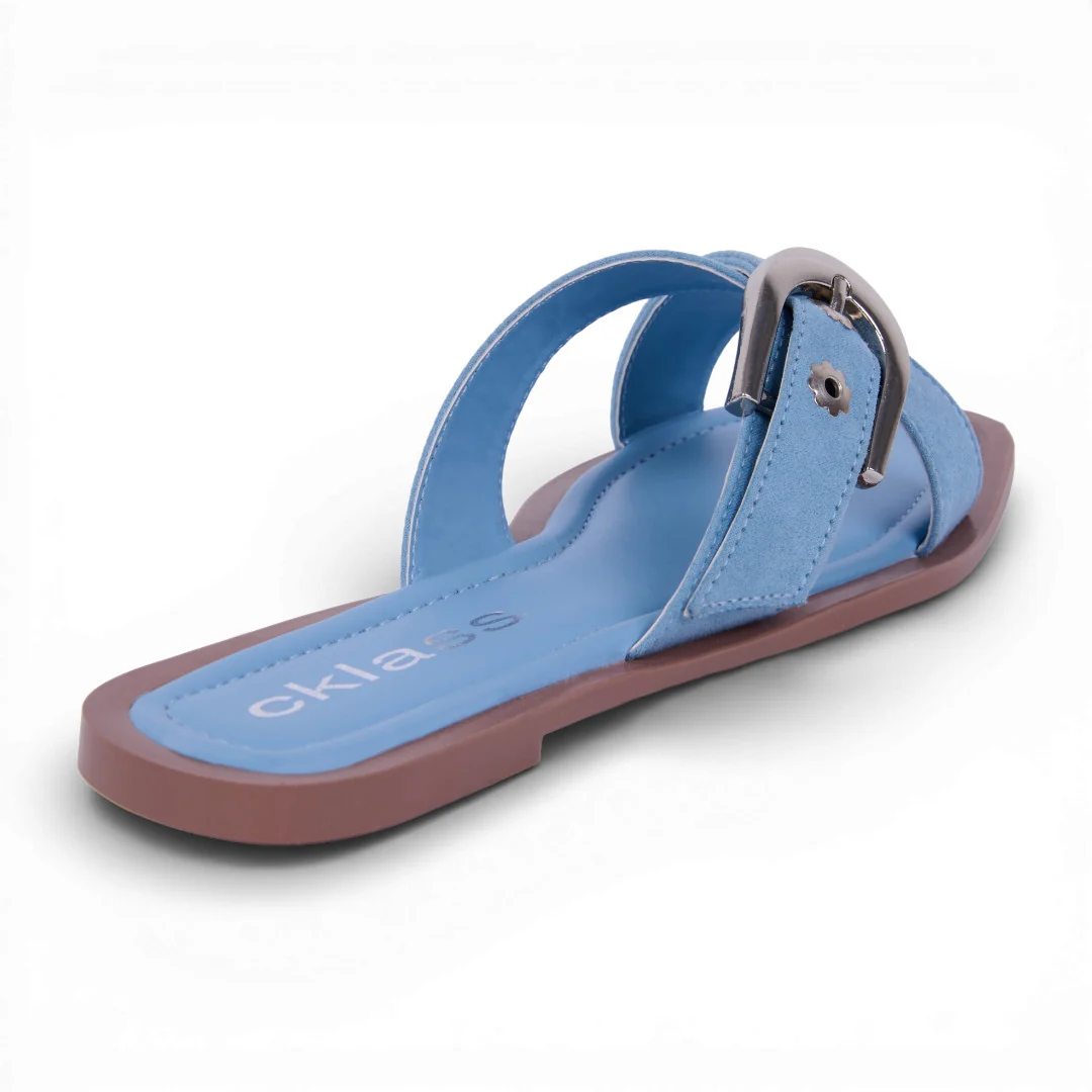 DÚO 187 SANDALIAS CON HEBILLA AZUL Y ROSA - Image 11