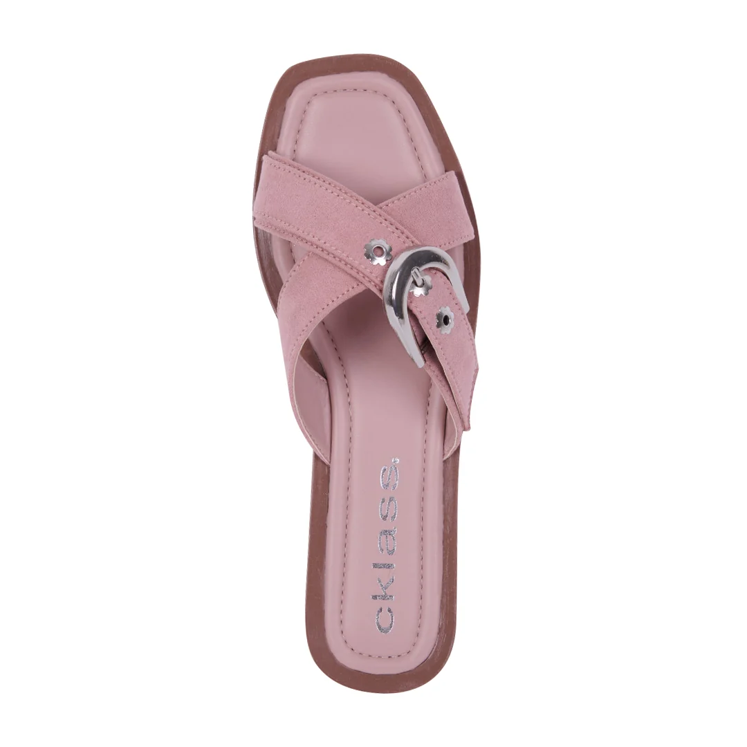 DÚO 187 SANDALIAS CON HEBILLA AZUL Y ROSA - Image 6