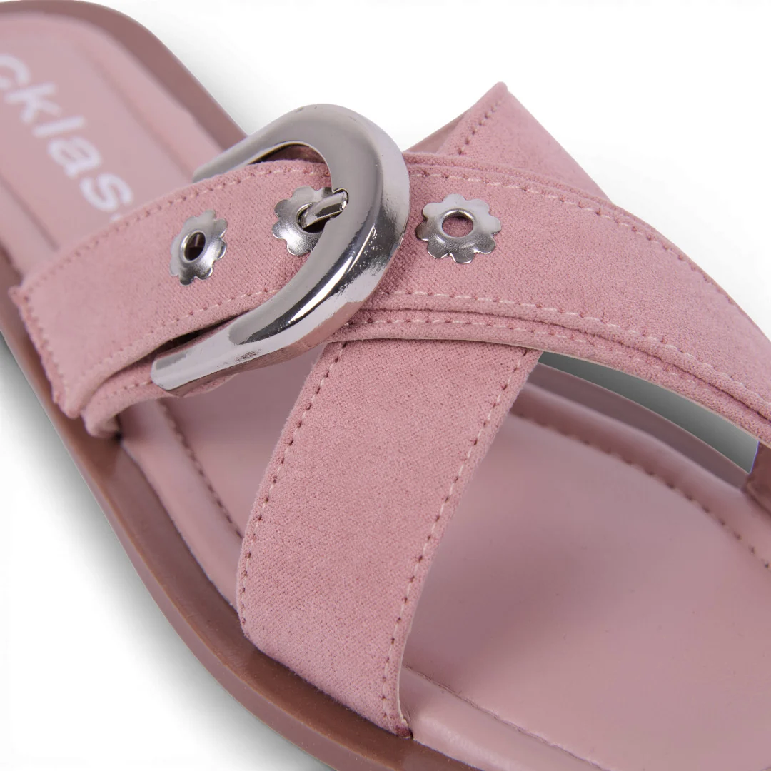 DÚO 187 SANDALIAS CON HEBILLA AZUL Y ROSA - Image 7