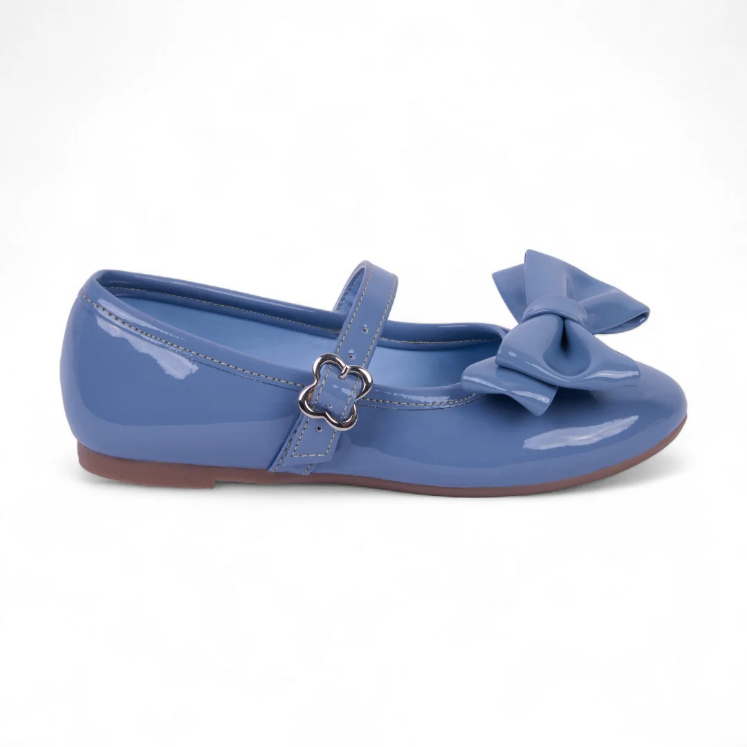 DÚO 201 BALLERINAS VESTIR AZUL Y NEGRO CON MOÑO 47278 - Image 3