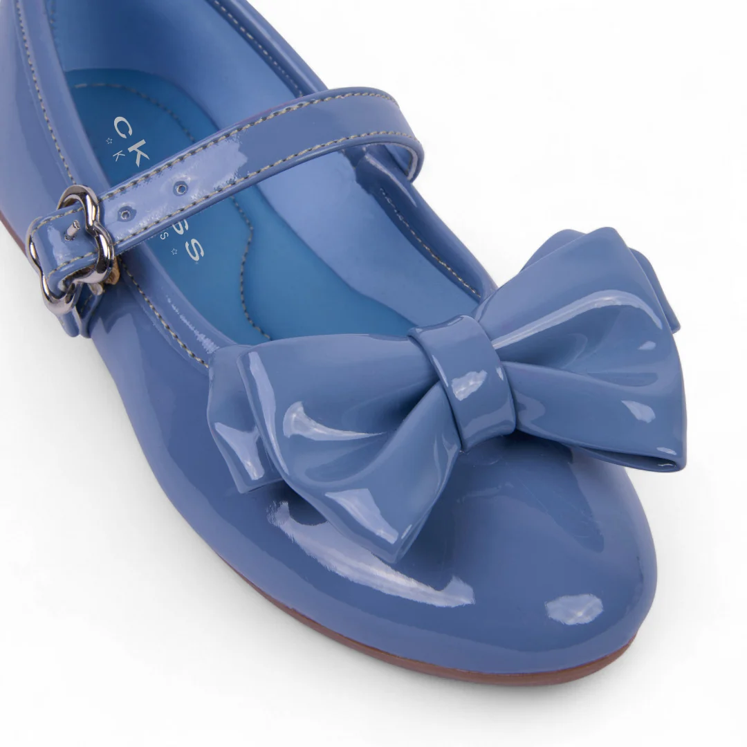 DÚO 201 BALLERINAS VESTIR AZUL Y NEGRO CON MOÑO 47278 - Image 7