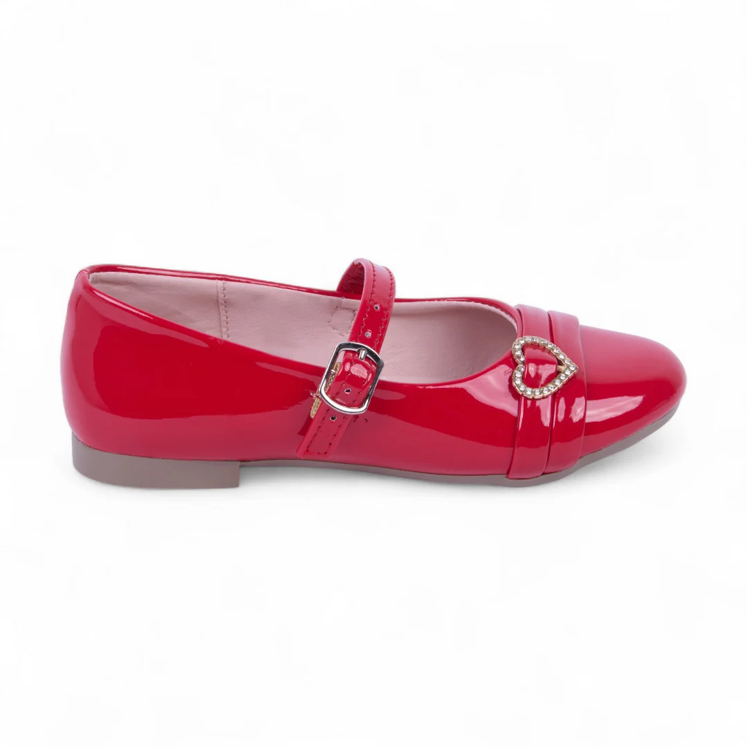 DÚO 206 BALLERINAS CASUAL ROJO Y ORO CON LÁTIGO 17405 - Image 2