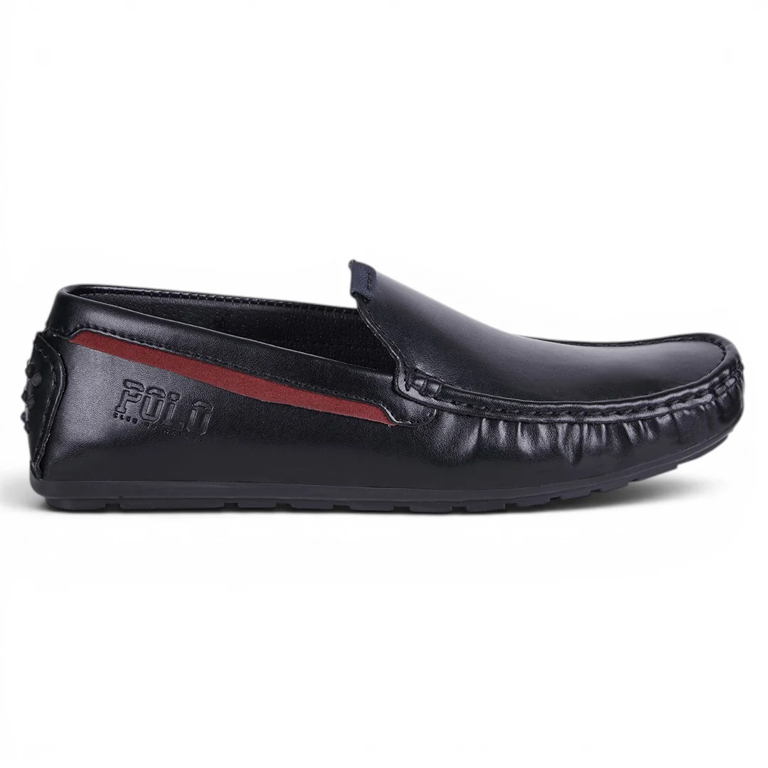 DÚO 220 MOCASÍN CASUAL CON FRANJA NEGRO Y MIEL - Image 3
