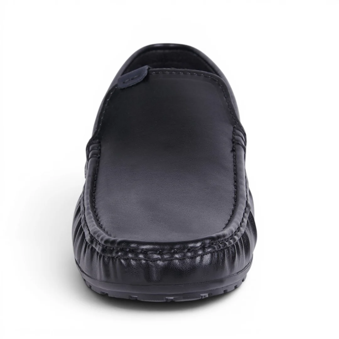 DÚO 220 MOCASÍN CASUAL CON FRANJA NEGRO Y MIEL - Image 4