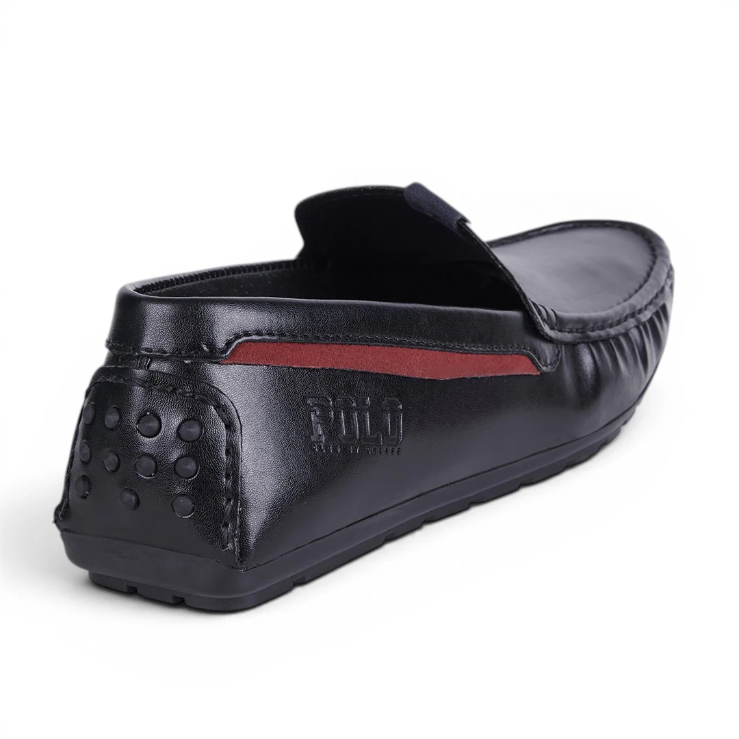 DÚO 220 MOCASÍN CASUAL CON FRANJA NEGRO Y MIEL - Image 5
