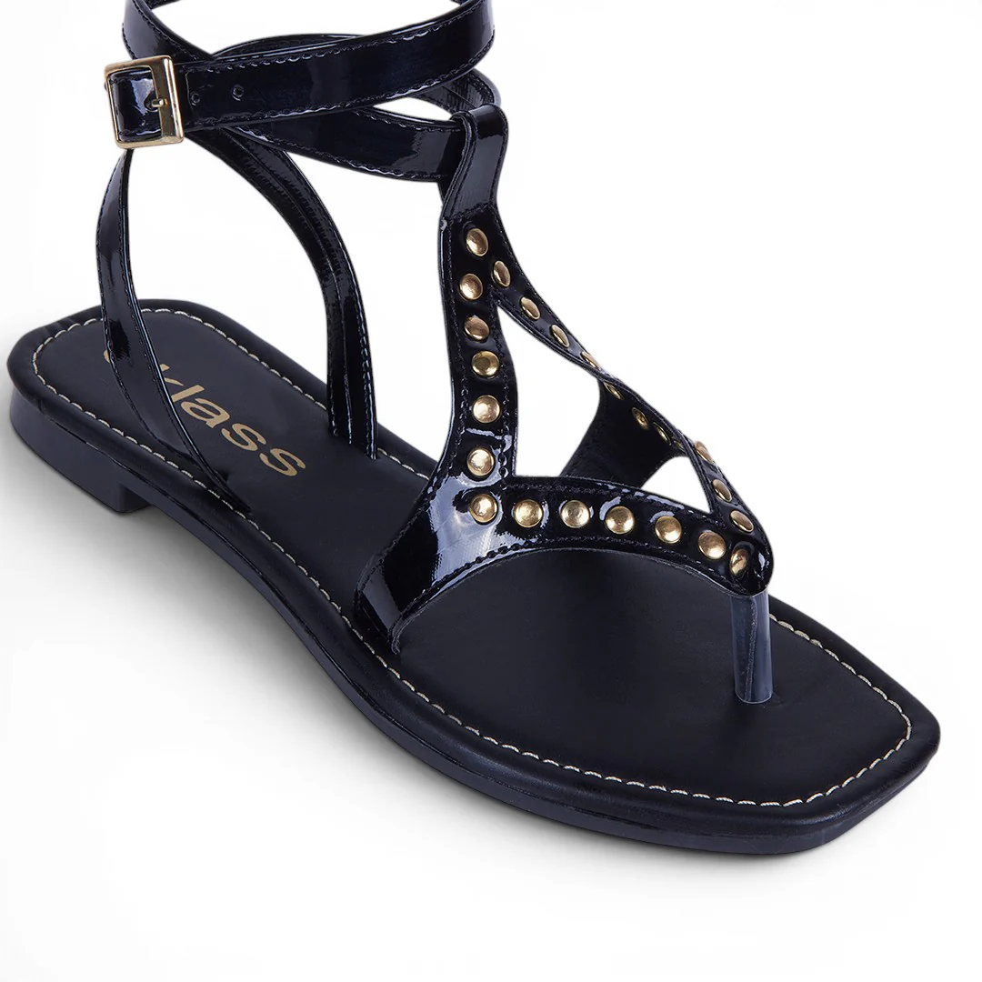 DÚO 224 SANDALIAS CON REMACHES NEGRO Y BLANCO - Image 12