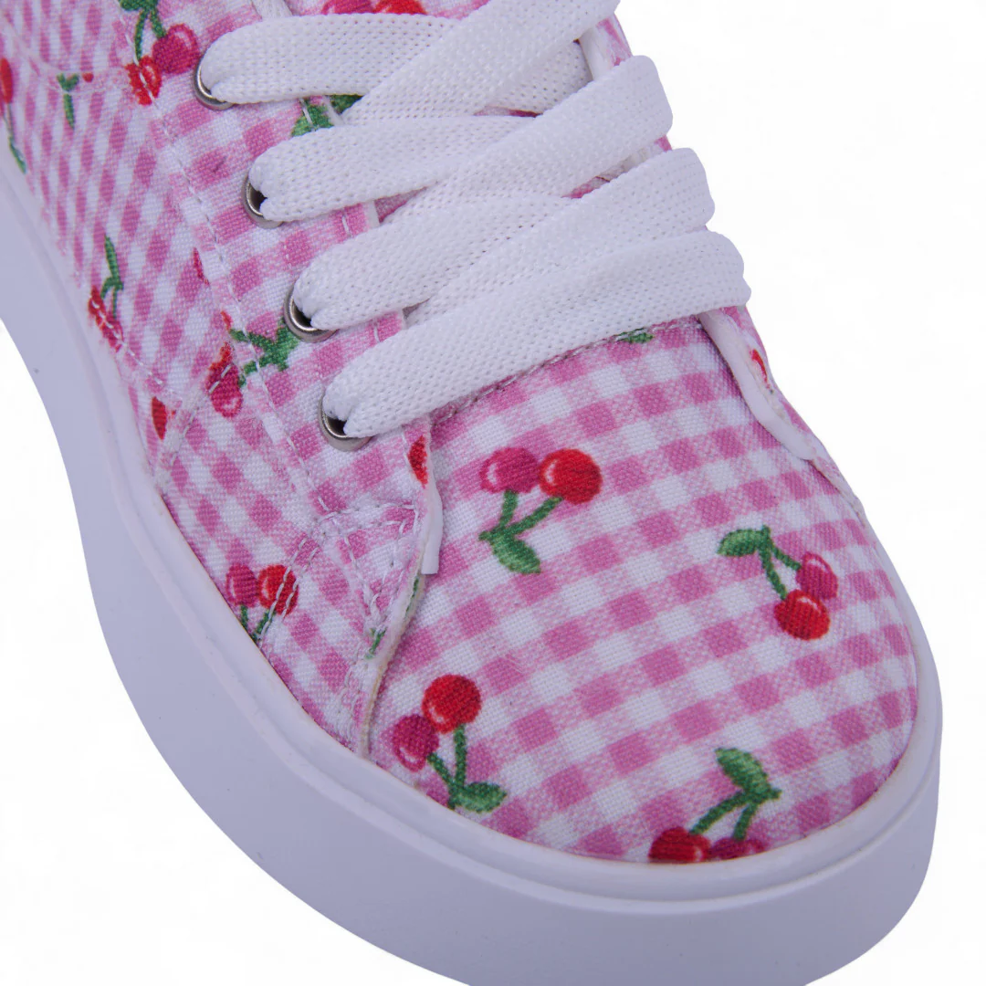 DÚO 254 TENIS CASUAL ROSA Y BLANCO CON CINTAS 28609 - Image 13