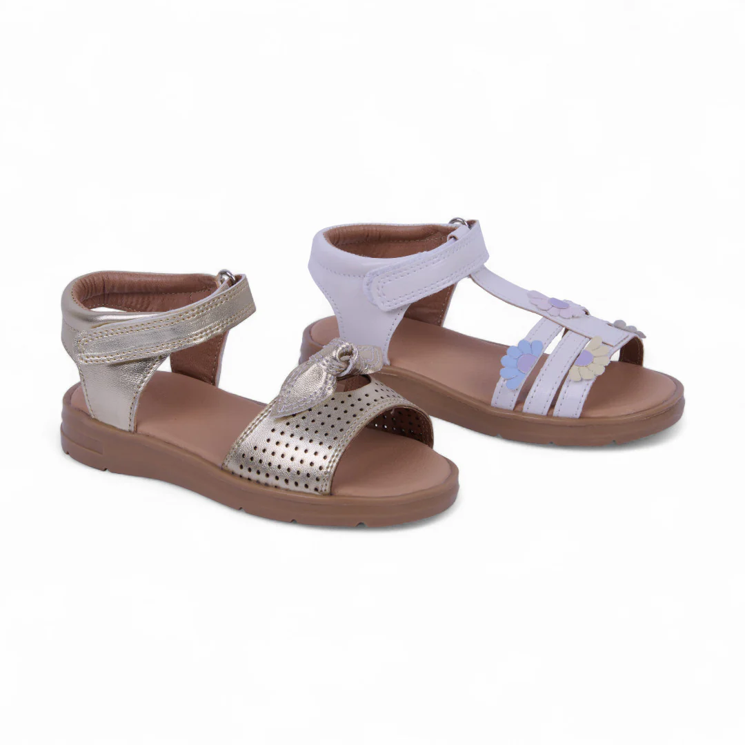 DÚO 263 SANDALIAS DE PISO ORO Y IVORY 53109