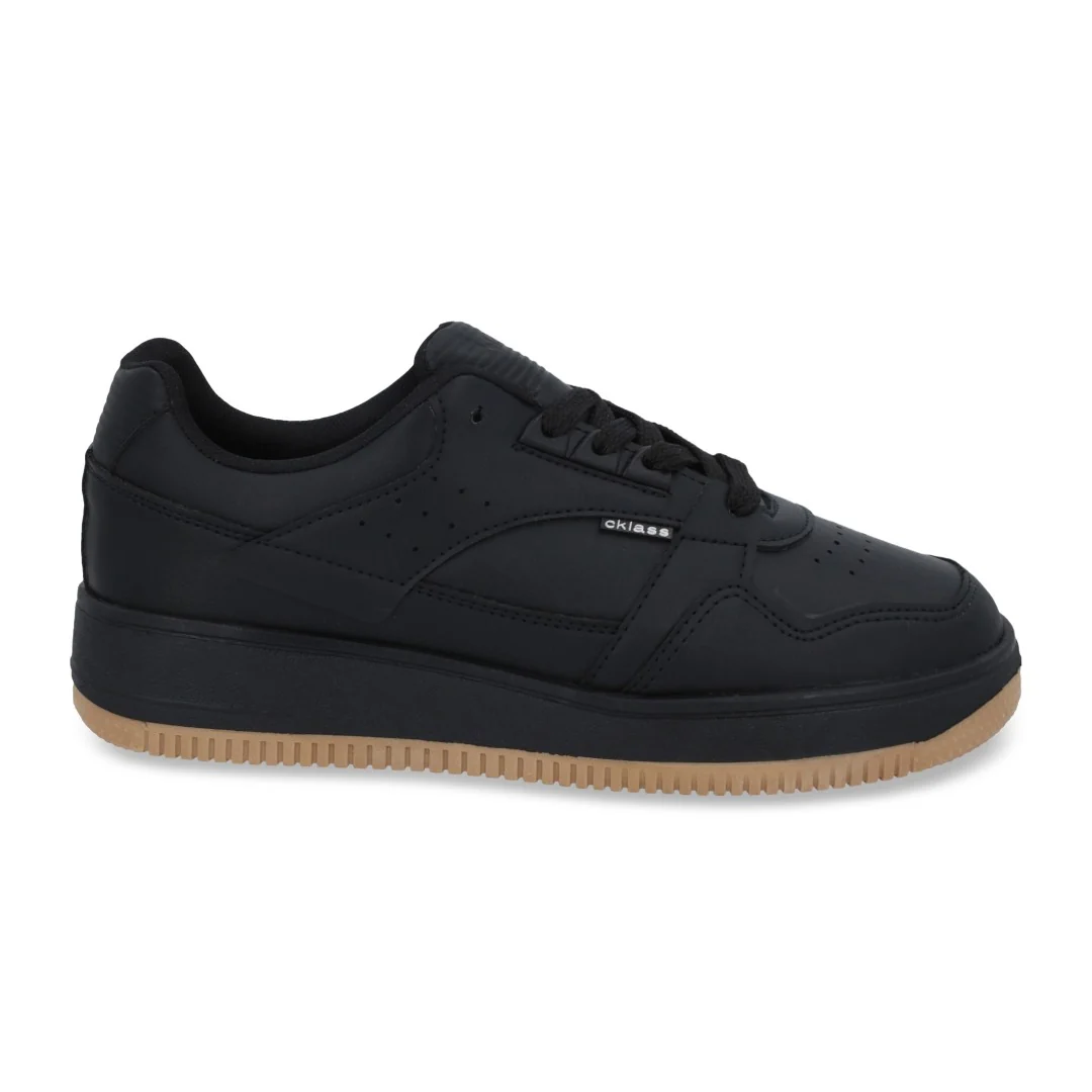 DÚO 303 TENIS DE PISO NEGRO Y BLANCO SINTÉTICO - Image 7