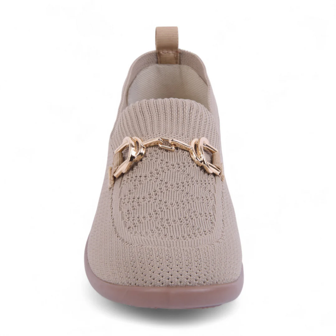 DÚO 341 MOCASINES PISO BEIGE Y NEGRO HEBILLA 28304 - Image 8