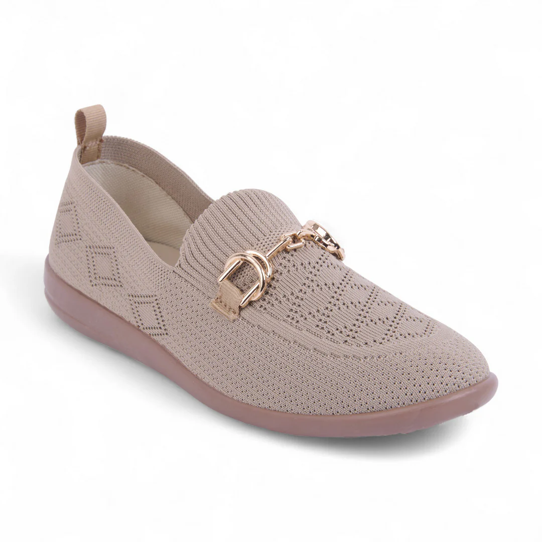 DÚO 341 MOCASINES PISO BEIGE Y NEGRO HEBILLA 28304 - Image 9