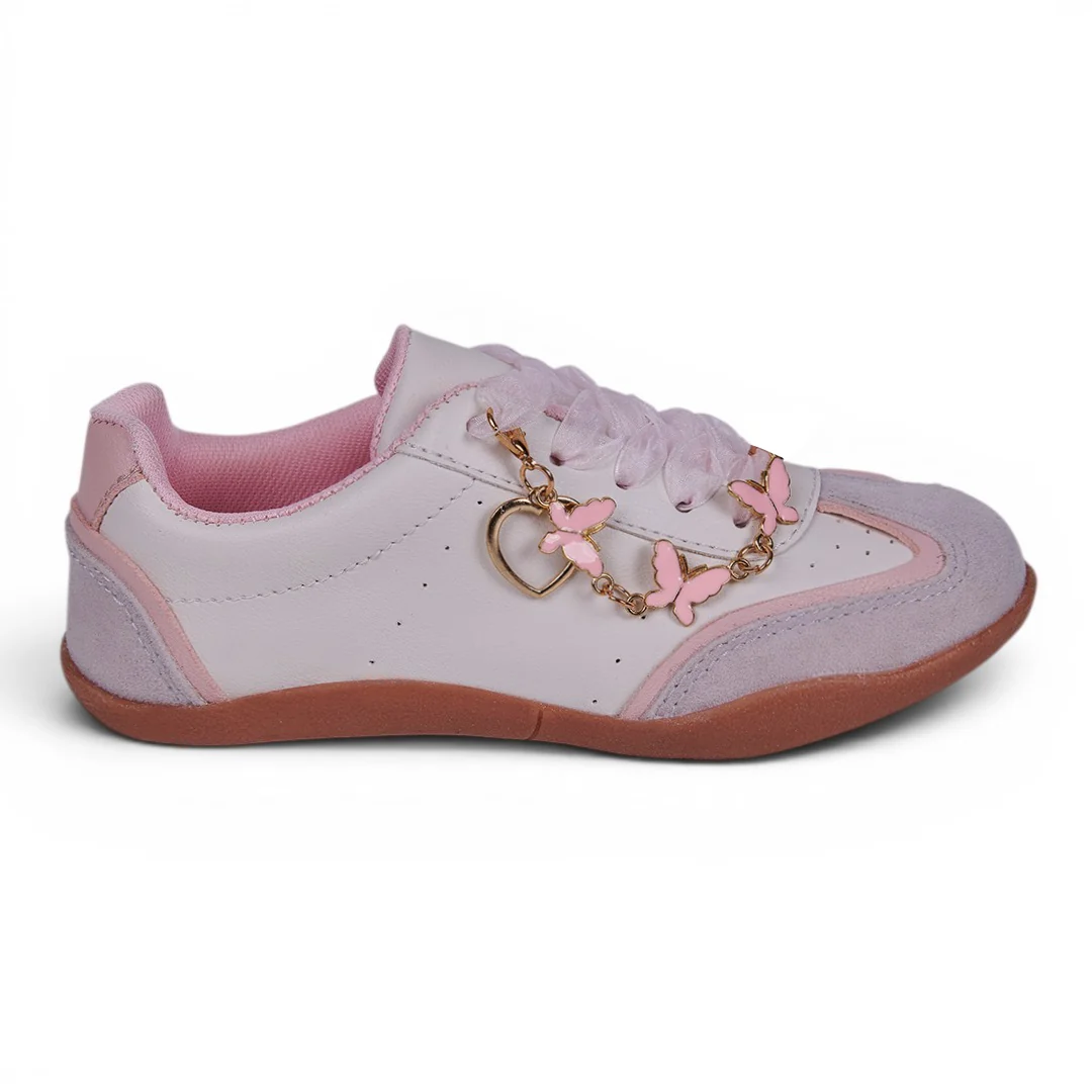 DÚO 345 TENIS CASUAL AZUL Y ROSA - Image 4