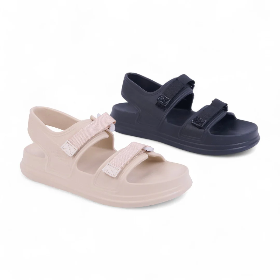 DÚO 350 SANDALIAS PISO BEIGE Y NEGRO 06065