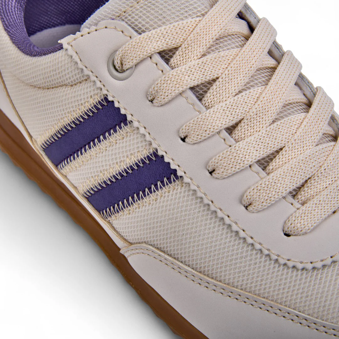 DÚO 353 TENIS DE PISO HUESO Y GRIS CON CINTAS 20787 - Image 13